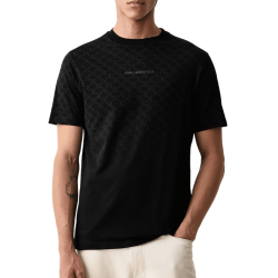 T-shirt  homme KARL LAGERFELD en Coton-Noir