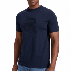 T-shirt Karl Lagerfeld homme à coupe classique-Bleu marine